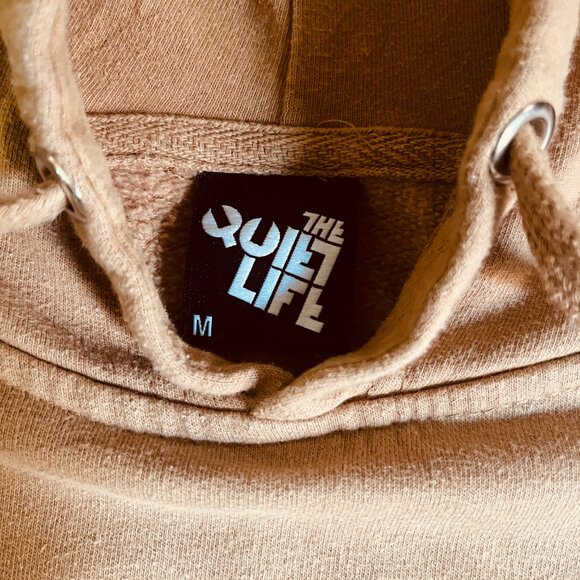 Quiet Life Skeleton Surfer Hoodie Medium Tan/Beige Streetwear 🏄‍♂️ - Picture 6 of 8